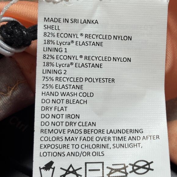 NWT prAna Marine Street Swim Top High Neck Striped Swimming Bikini Top Size Med - Picture 8 of 9